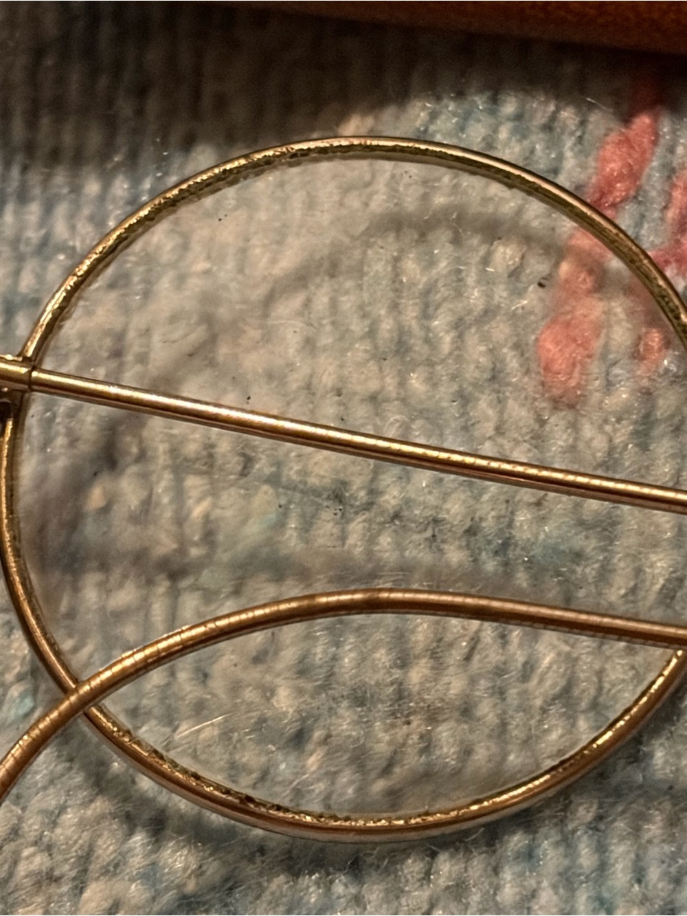 Vintage Round Wireframe Glasses with Case - gold Tone - Picture 11 of 14